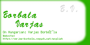 borbala varjas business card